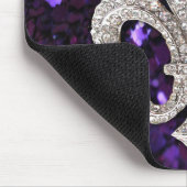 Scheinjuwel LilieSequins lila Mousepad (Ecke)