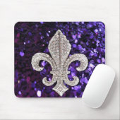 Scheinjuwel LilieSequins lila Mousepad (Mit Mouse)