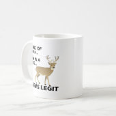 Scheint Legit Funny Hunting Mug Kaffeetasse (Vorderseite Links)