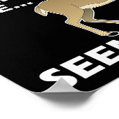 Scheint Legit Funny Hunting Poster blass (Ecke)