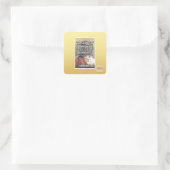 Scheint Legit Quadratischer Aufkleber (Tasche)