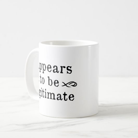 Scheint legitim zu sein kaffeetasse (Vorderseite Links)