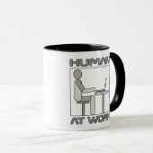 Scheintätige Menschen am Arbeitsplatz Tasse (VorderseiteRechts)