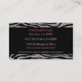 Scheinu. GlanzZebra: Visitenkarte (Rückseite)