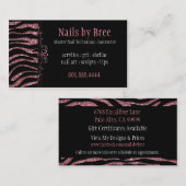 Scheinu. GlanzZebra: Visitenkarte (Vorne/Hinten)