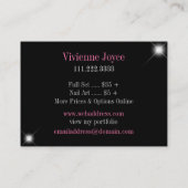 Scheinu. GlanzZebra: Visitenkarten Visitenkarte (Rückseite)