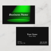 Scheinwerfer 3D (Grün) Visitenkarte (Vorne/Hinten)