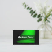 Scheinwerfer 3D (Grün) Visitenkarte (Stehend Vorderseite)