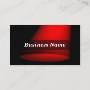 Scheinwerfer 3D (rot) Visitenkarte