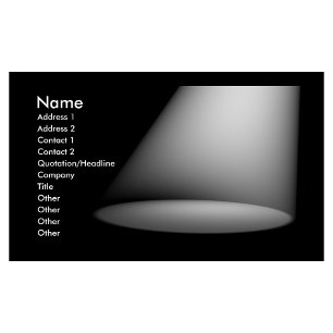 Scheinwerfer 3D (weiß) Visitenkarte