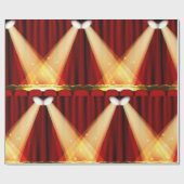 Scheinwerfer auf Bühne Geschenkpapier (Flach)