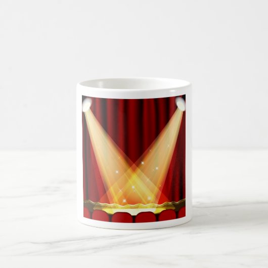 Scheinwerfer auf Bühne Kaffeetasse (Mittel)
