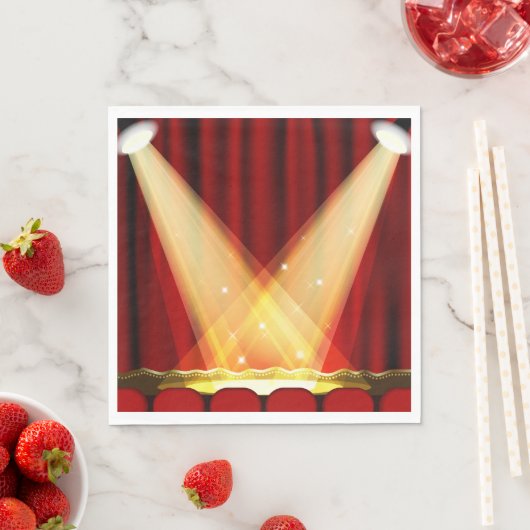 Scheinwerfer auf Bühne Serviette (Beispiel)