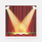 Scheinwerfer auf Bühne Serviette (Vorderseite)
