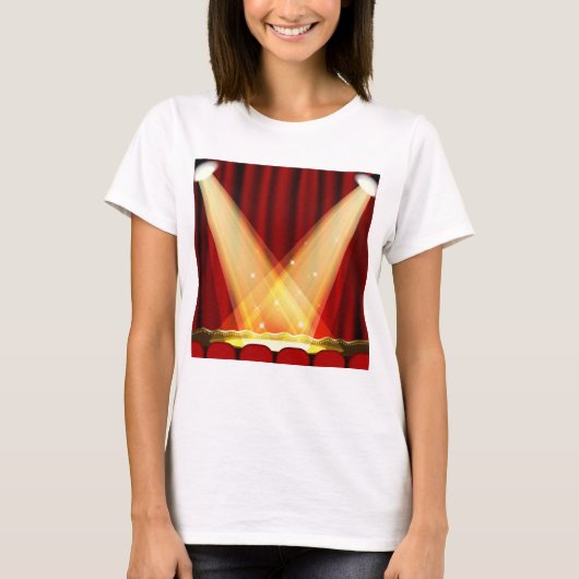 Scheinwerfer auf Bühne T-Shirt (Vorderseite)