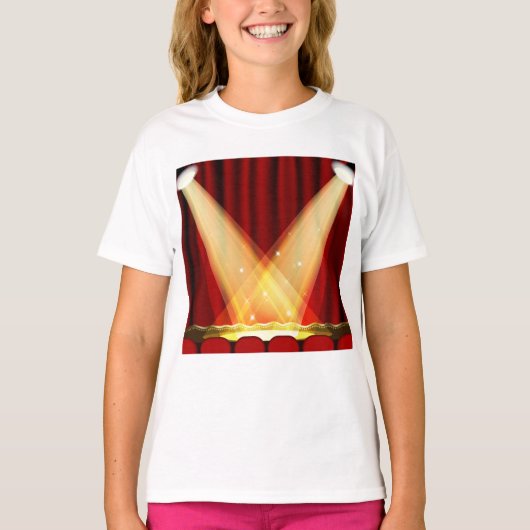 Scheinwerfer auf Bühne T-Shirt (Vorderseite)