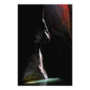 Scheinwerfer auf dem Wasser - Zion Nationalpark Fotodruck