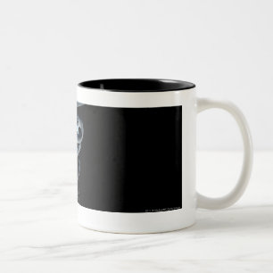 Scheinwerfer auf einem medizinischen Caduceus Zweifarbige Tasse