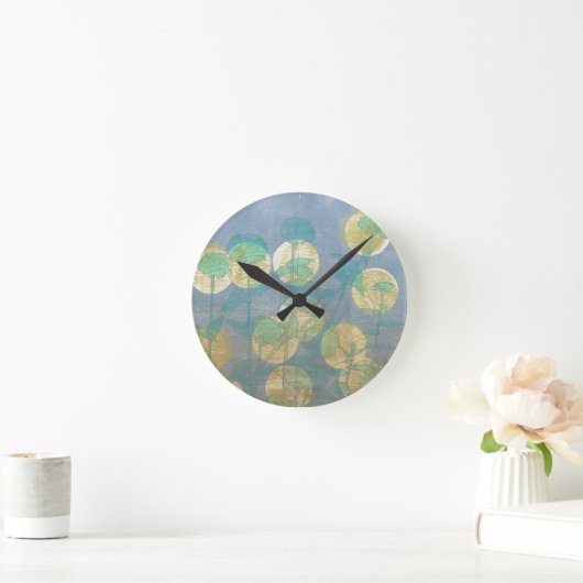 Scheinwerfer Blumeni Runde Wanduhr (Zuhause)