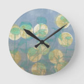 Scheinwerfer Blumeni Runde Wanduhr (Vorderseite)