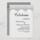 Scheinwerfer-Einladung Einladung (Vorne/Hinten)