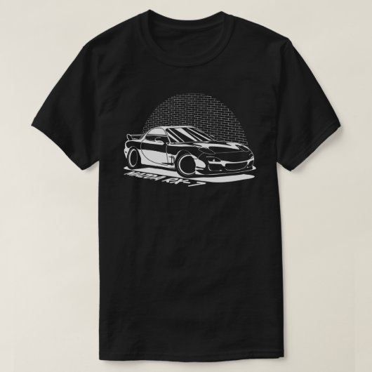 Scheinwerfer Flugleitanlage RX7 T-Shirt (Design vorne)