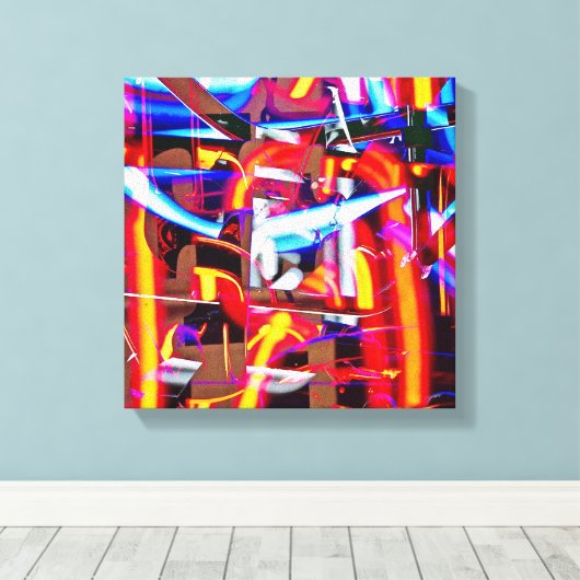 Scheinwerfer Leinwanddruck (Insitu (Holzboden))