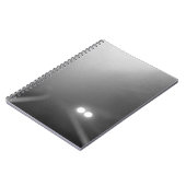 Scheinwerfer von einer Windschutzscheibe in einer  Notizblock (Linke Seite)