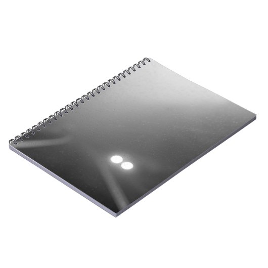 Scheinwerfer von einer Windschutzscheibe in einer  Notizblock (Linke Seite)