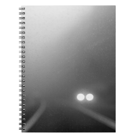 Scheinwerfer von einer Windschutzscheibe in einer  Notizblock (Vorderseite)