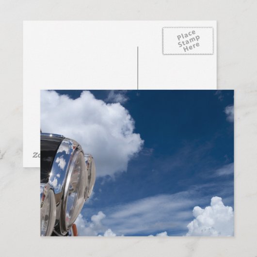 Scheinwerferlicht Postkarte (Vorne/Hinten)