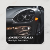 Scheinwerferwiederherstellung Quadratische Visitenkarte (Vorderseite)