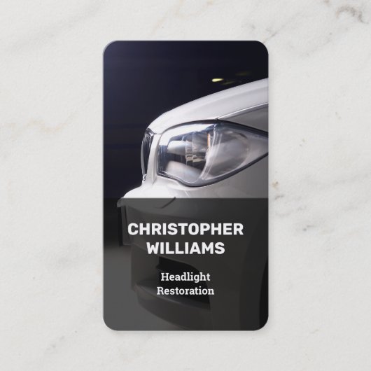 Scheinwerferwiederherstellung Visitenkarte (Vorderseite)