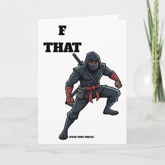 Scheiß auf diese Ninja-Scheidungscard Karte (Vorderseite)