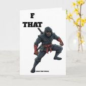 Scheiß auf diese Ninja-Scheidungscard Karte (Gelbe Blume)