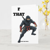 Scheiß auf diese Ninja-Scheidungscard Karte (Gelbe Blume)