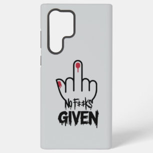 "Scheiß drauf" Minimalistisches Mittelfinger-Desig Samsung Galaxy Hülle
