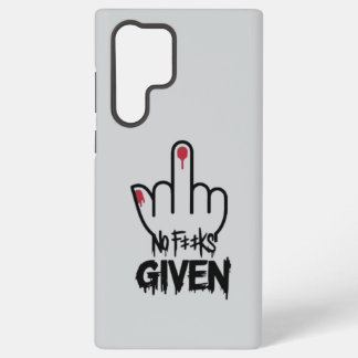 "Scheiß drauf" Minimalistisches Mittelfinger-Desig Samsung Galaxy Hülle