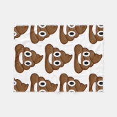 Scheiß-Emoji-Decke Fleecedecke (Vorderseite (Horizontal))
