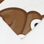 Scheiß-Emoji-Decke Fleecedecke (Ecke)