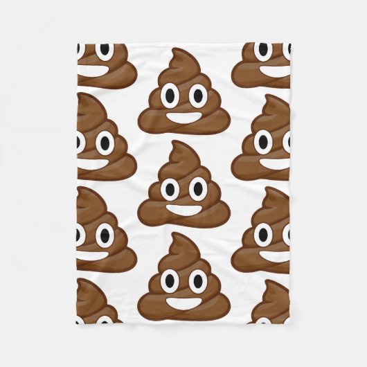Scheiß-Emoji-Decke Fleecedecke (Vorderseite)