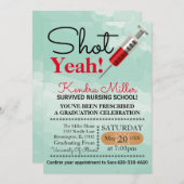 Scheiße! Abschluss der Krankenpflege Einladung (Vorne/Hinten)