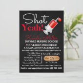 Scheiße!Abschluss der Krankenpflege Einladung (Stehend Vorderseite)