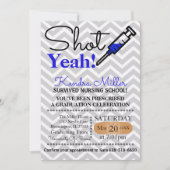 Scheiße! Blue Nursing School Abschluss Einladung (Vorderseite)