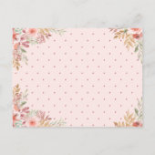 Scheiße! Es ist eine Überraschung | Chic Script Bi Einladungspostkarte (Rückseite)