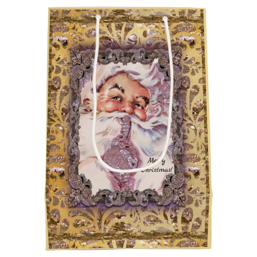 Scheiße! Es ist Weihnachten Viktorianisch Mittlere Geschenktüte (Rückseite)