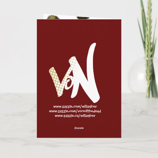 Scheiße... Feiertagskarte (Rückseite)