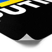 Scheiße Putin, ich stehe hinter der Ukraine Poster (Ecke)