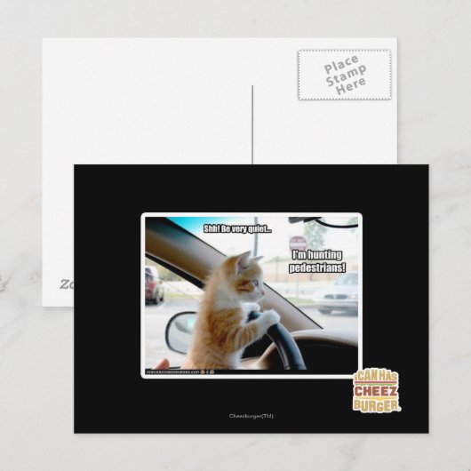 Scheiße! Sehr ruhig Postkarte (Vorne/Hinten)