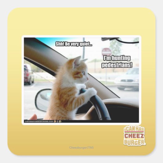 Scheiße! Sehr ruhig Quadratischer Aufkleber (Vorderseite)